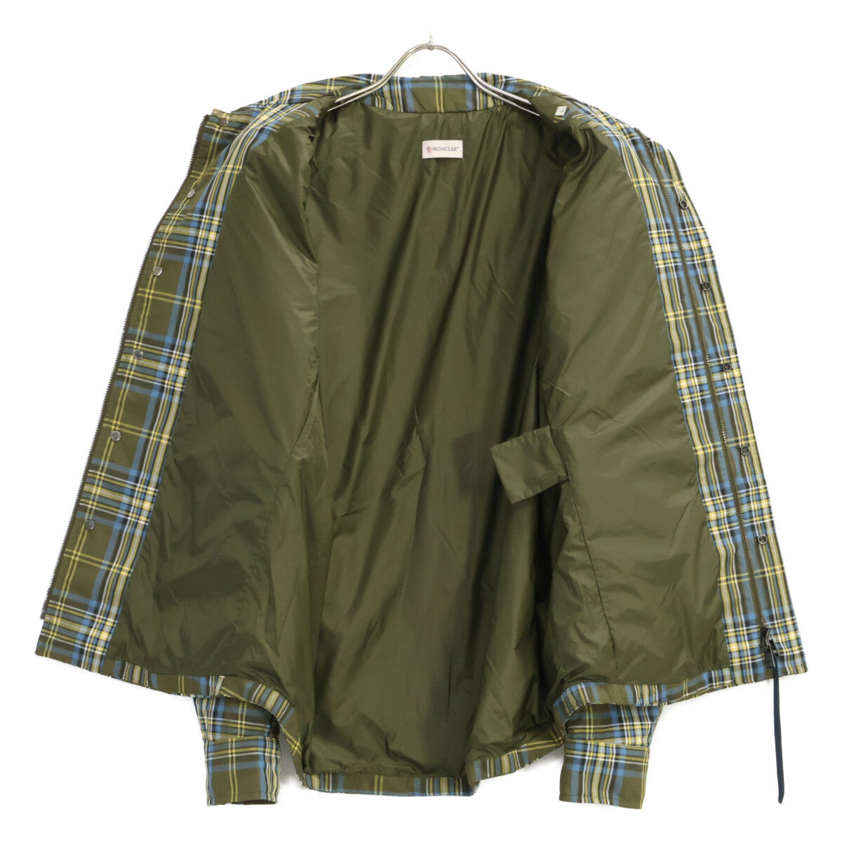 MONCLER 25AW Camcia Check Zip-Up Shirt Jacket Size L