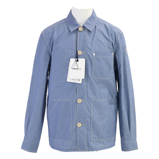 MONCLER 25AW Elorn Cotton Shirt Jacket Light Blue Size 1