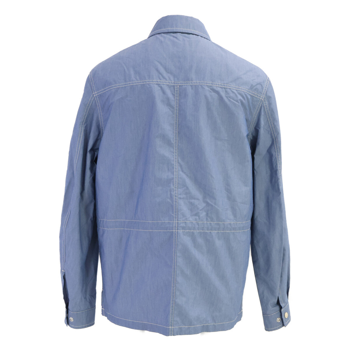 MONCLER 25AW Elorn Cotton Shirt Jacket Light Blue Size 1