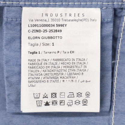 MONCLER 25AW Elorn Cotton Shirt Jacket Light Blue Size 1