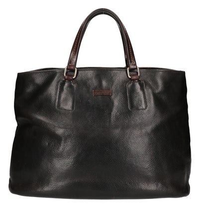 Daniel&Bob Black Leather Tote Bag
