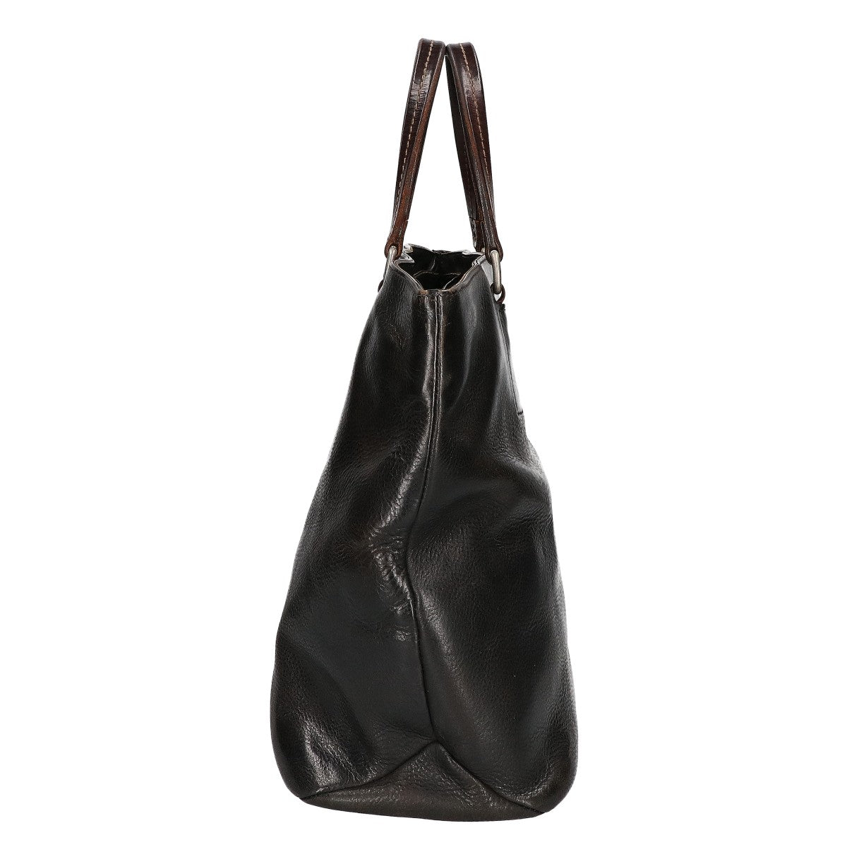 Daniel&Bob Black Leather Tote Bag