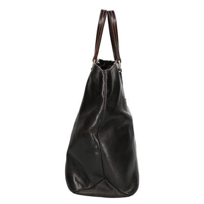Daniel&Bob Black Leather Tote Bag
