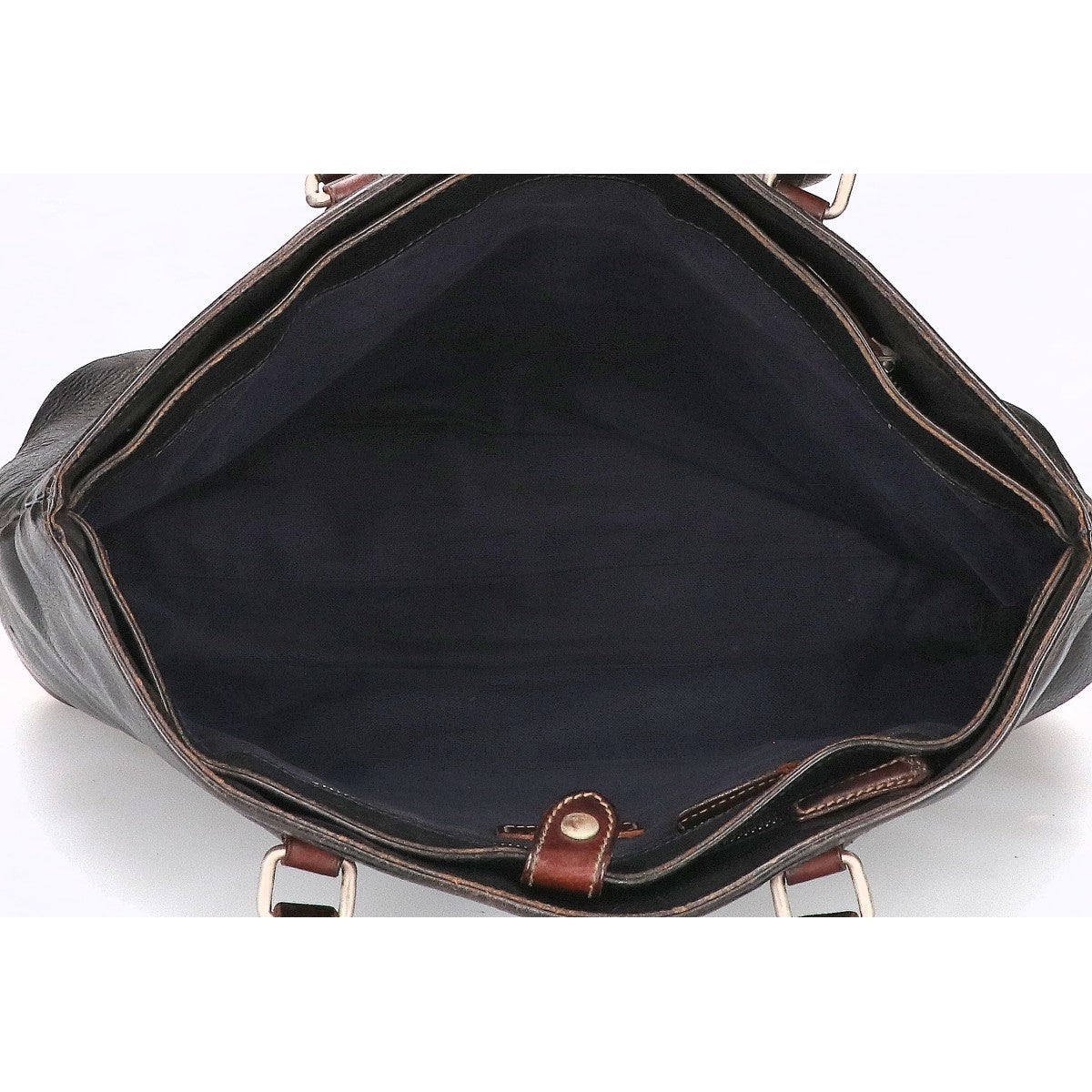 Daniel&Bob Black Leather Tote Bag