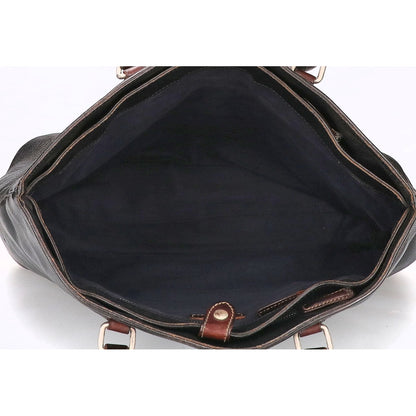 Daniel&Bob Black Leather Tote Bag