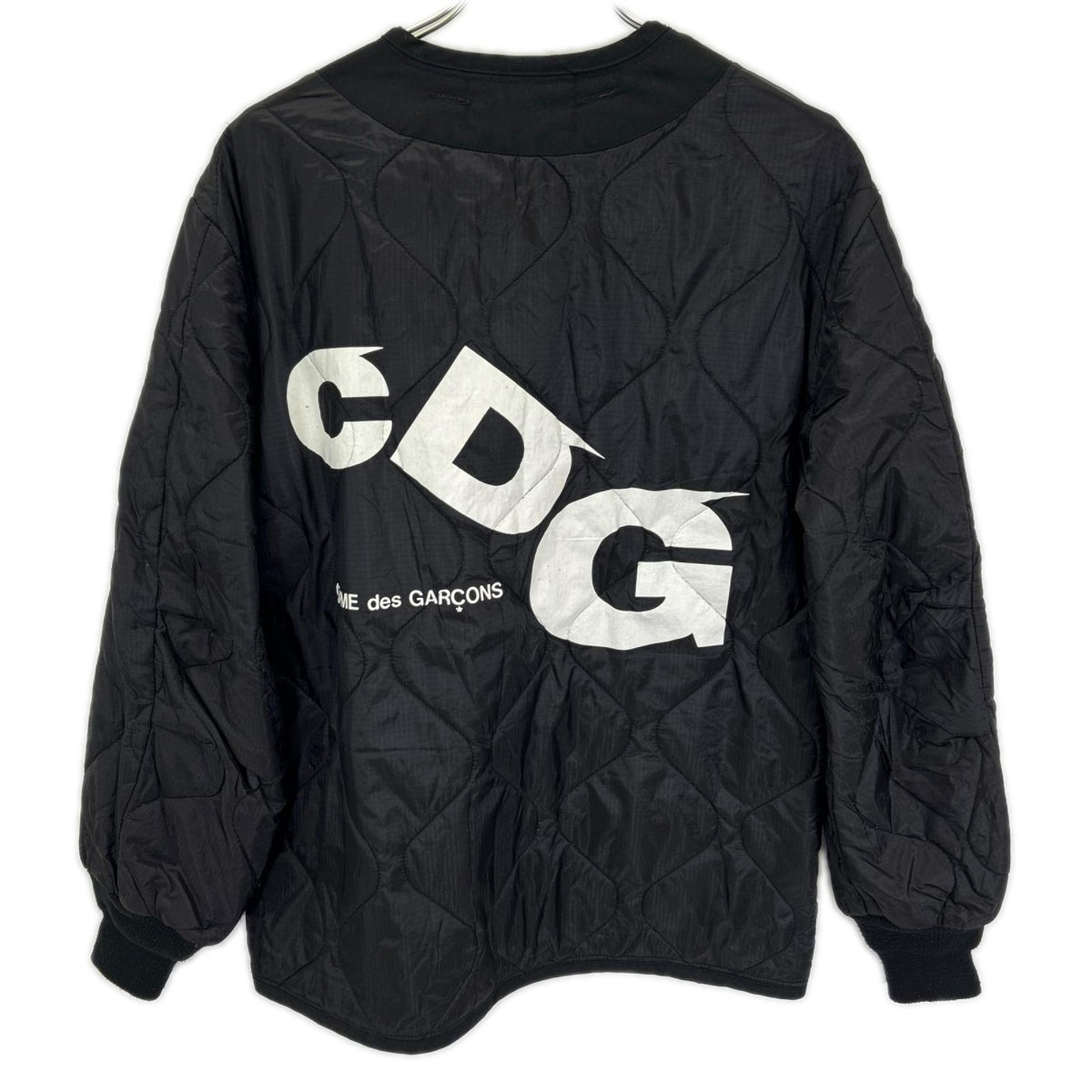 CDG x Alpha Industries Black Nylon Quilted Jacket Size S