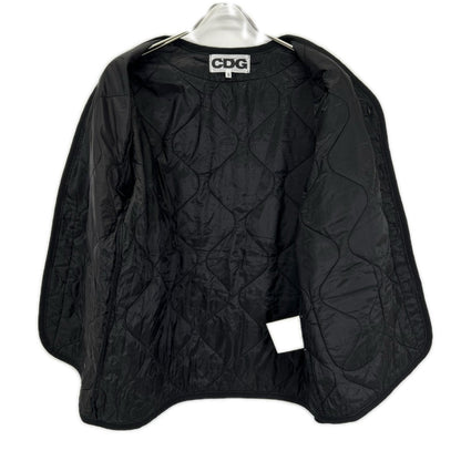 CDG x Alpha Industries Black Nylon Quilted Jacket Size S