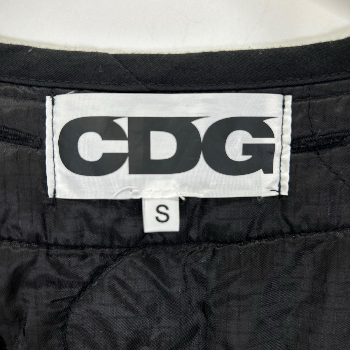 CDG x Alpha Industries Black Nylon Quilted Jacket Size S