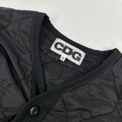 CDG x Alpha Industries Black Nylon Quilted Jacket Size S