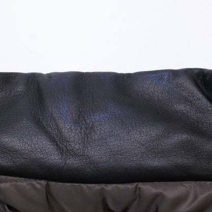 ALTACRUNA Lamb Leather Reversible Jacket Black Size 44