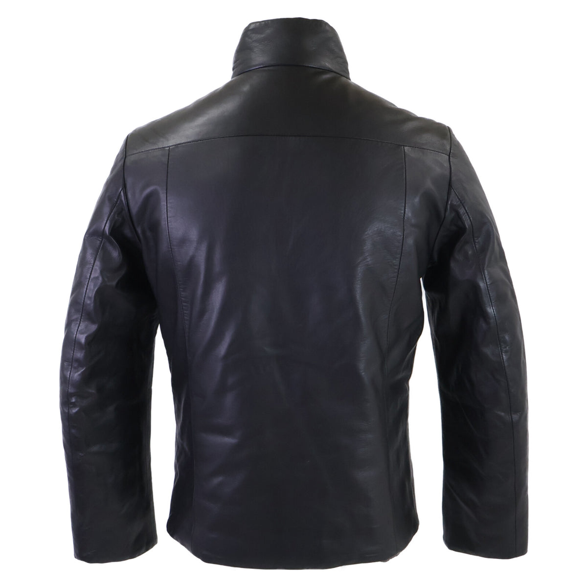 ALTACRUNA Lamb Leather Reversible Jacket Black Size 44
