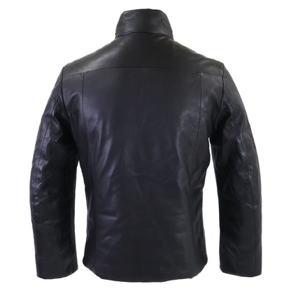 ALTACRUNA Lamb Leather Reversible Jacket Black Size 44