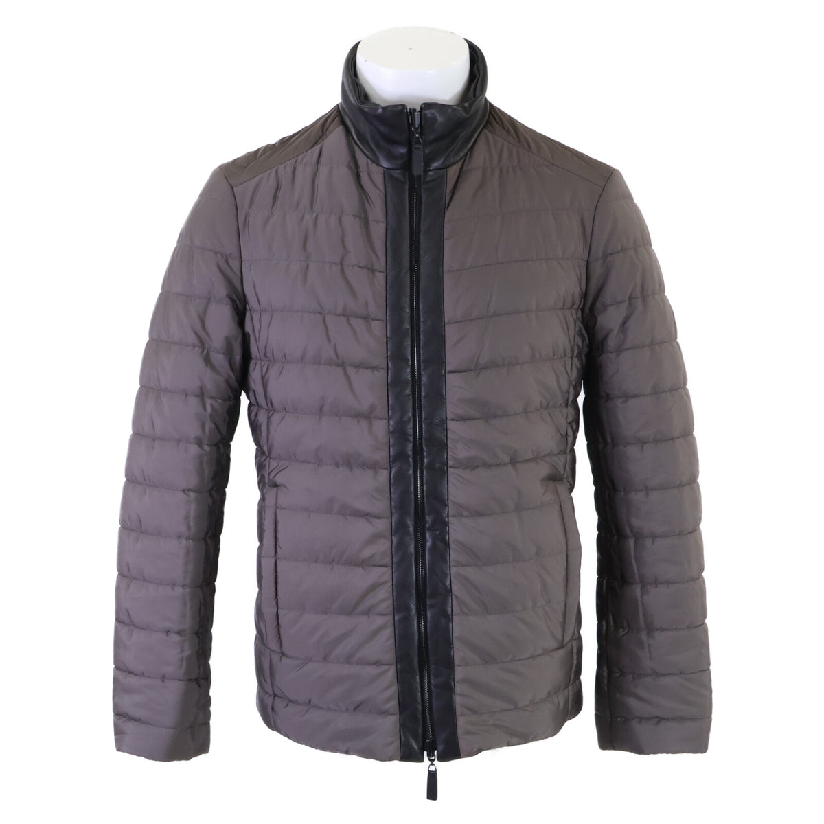 ALTACRUNA Lamb Leather Reversible Jacket Black Size 44