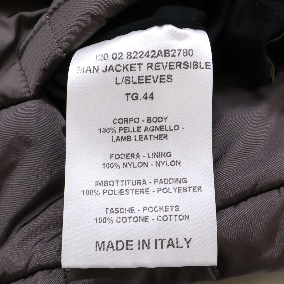 ALTACRUNA Lamb Leather Reversible Jacket Black Size 44
