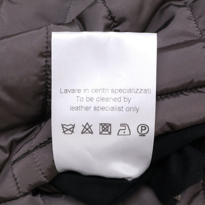 ALTACRUNA Lamb Leather Reversible Jacket Black Size 44
