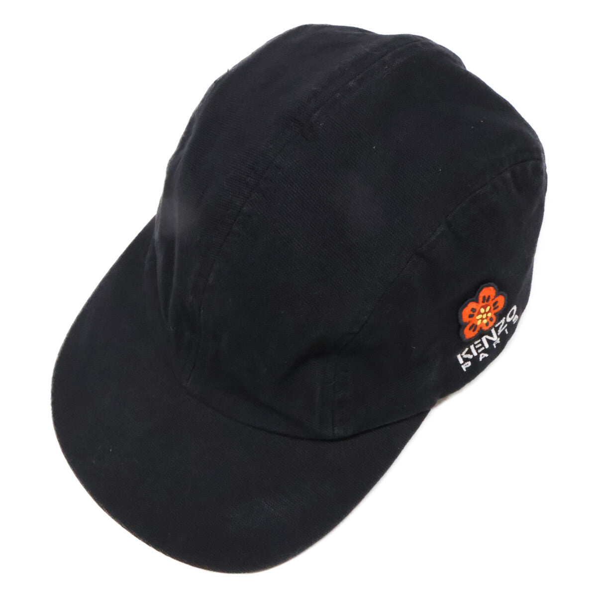 KENZO Boke Flower Logo Embroidered Cap Black