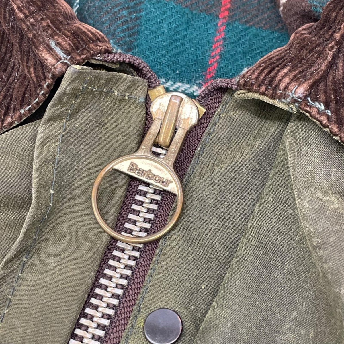 Barbour 80s 2-Warrant Northumbria Oiled Coat Size 38