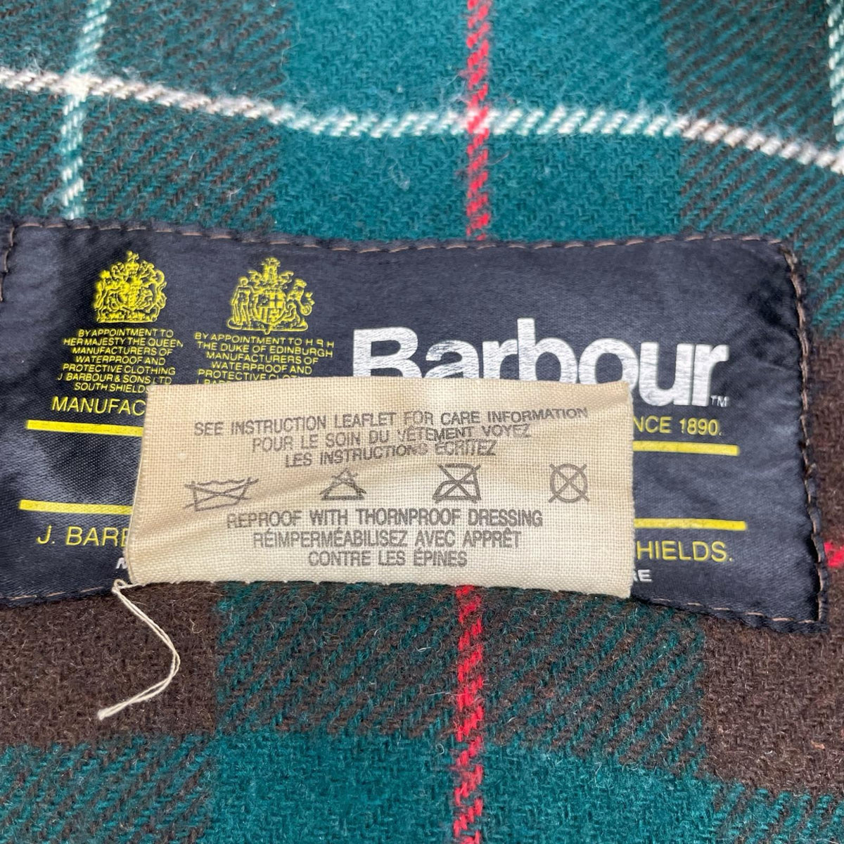 Barbour 80s 2-Warrant Northumbria Oiled Coat Size 38