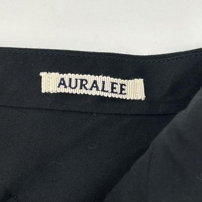 AURALEE Light Wool Max Gabardine Slacks Black Size 3