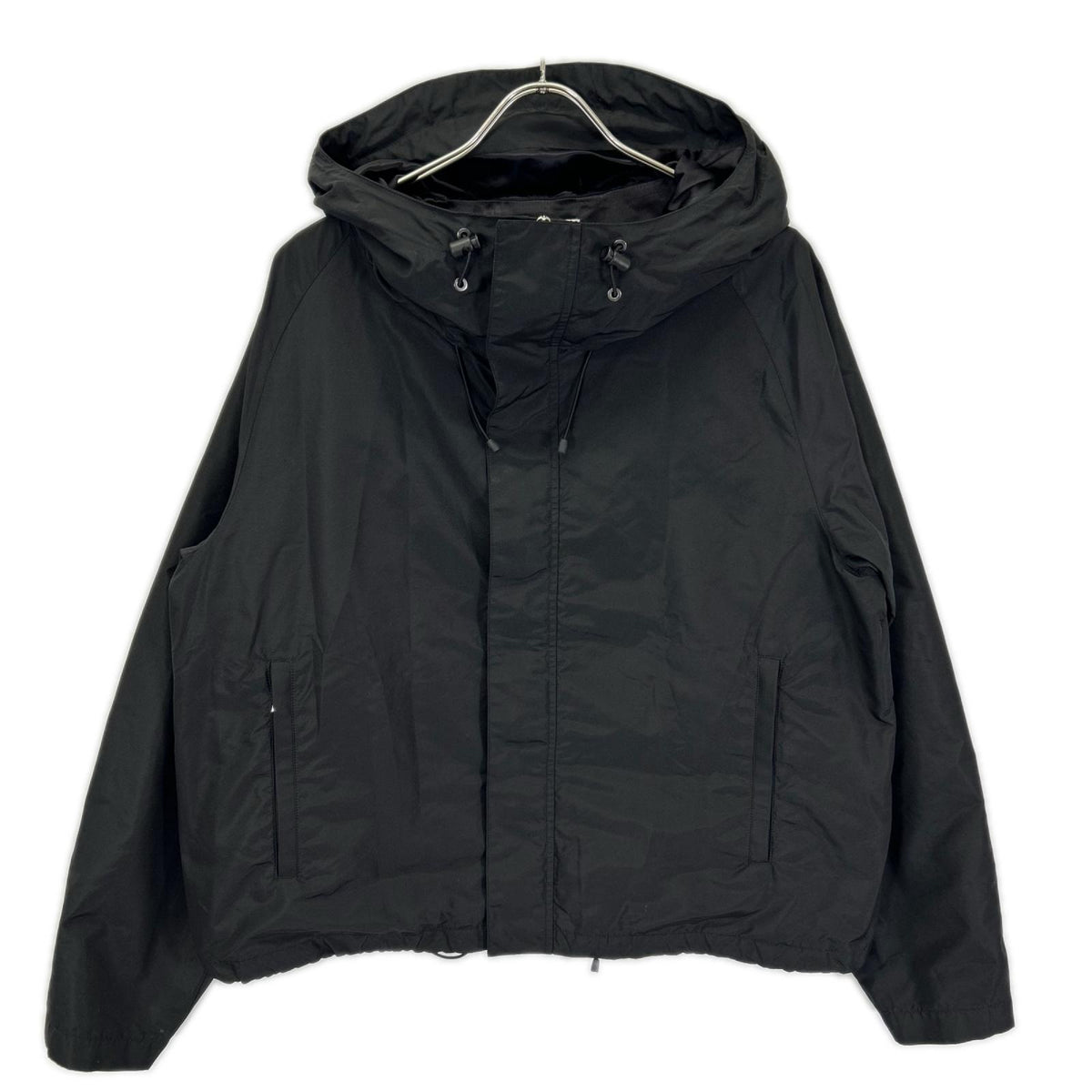 MARKAWARE Black Silk Short Rain Jacket Size 2