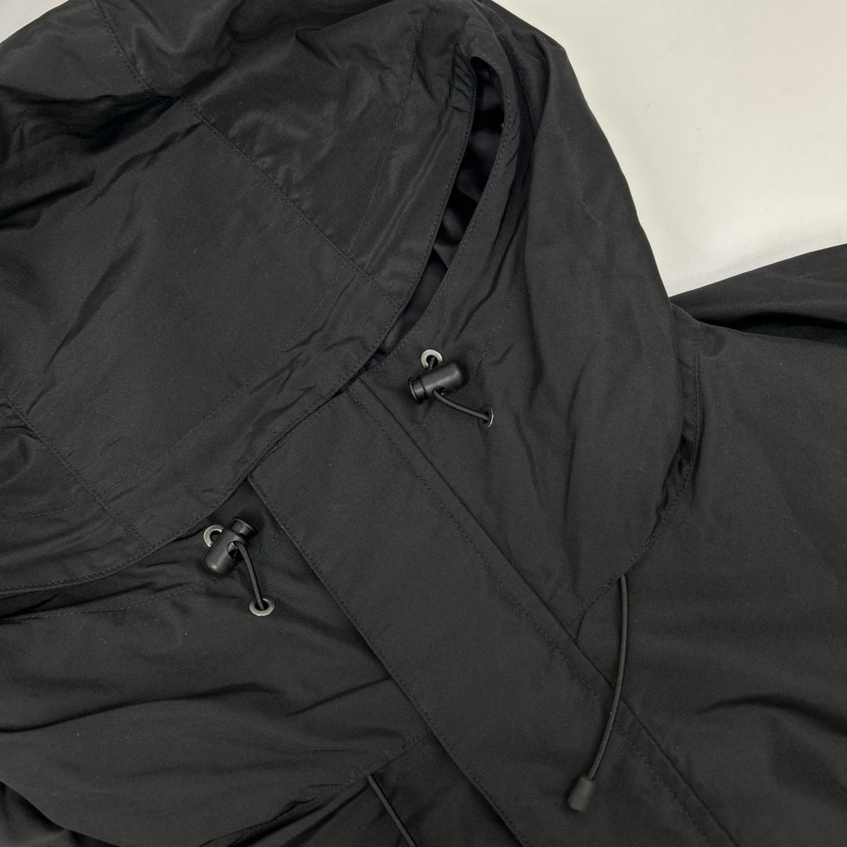 MARKAWARE Black Silk Short Rain Jacket Size 2