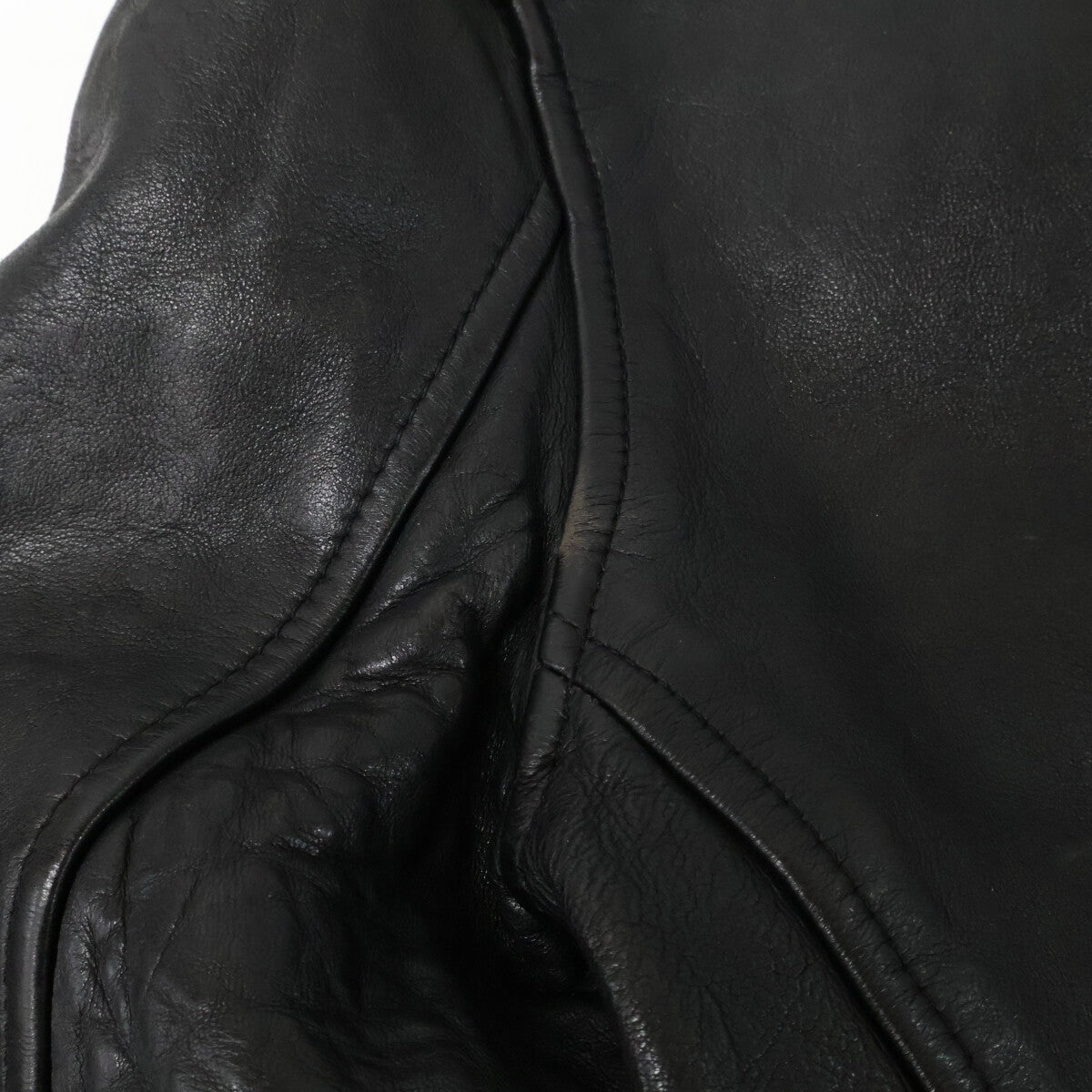 schott 3191064 Black Lamb Leather DB Rider Jacket Size M