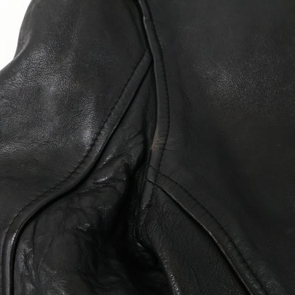 schott 3191064 Black Lamb Leather DB Rider Jacket Size M