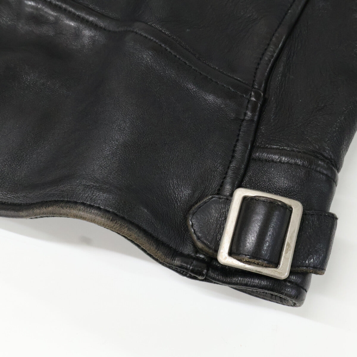 schott 3191064 Black Lamb Leather DB Rider Jacket Size M