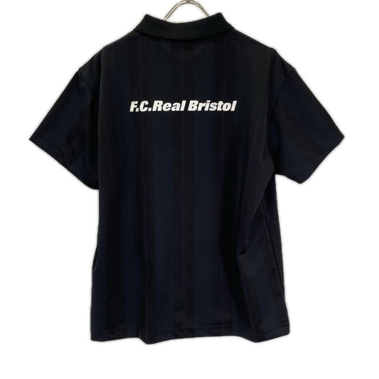 FCRB x Coca-Cola Weave Stripe Polyester Polo Black Size M