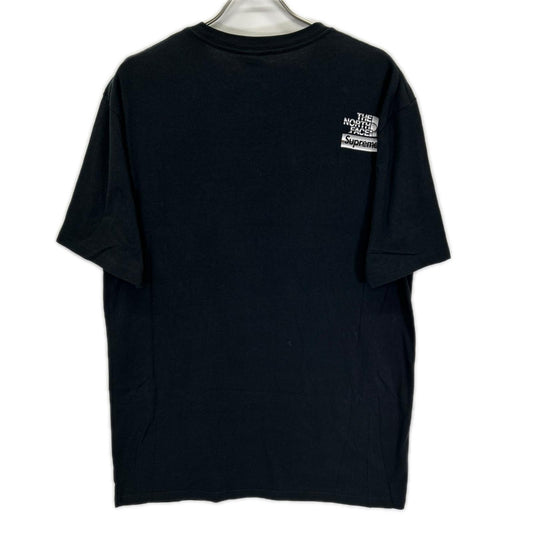 Supreme x THE NORTH FACE 18SS Metallic Logo Tee Black Size L