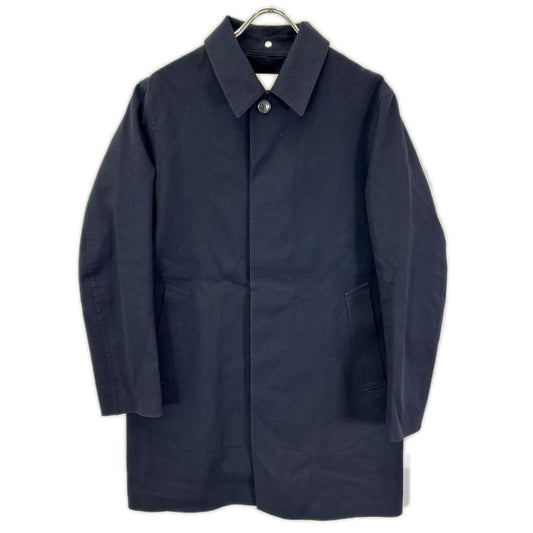 MACKINTOSH GR-010-GY Rubberized Wool Coat Navy