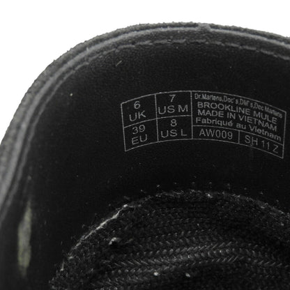 Dr.Martens Brookline Black Suede Mule Sandals Size UK 6