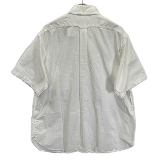nanamica White Nylon Button Down Wind S/S Shirt Size L