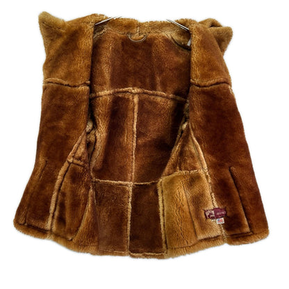 ARDNEY Shearling Boa Jacket Brown Size 40