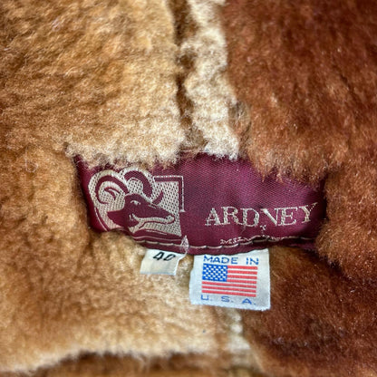 ARDNEY Shearling Boa Jacket Brown Size 40