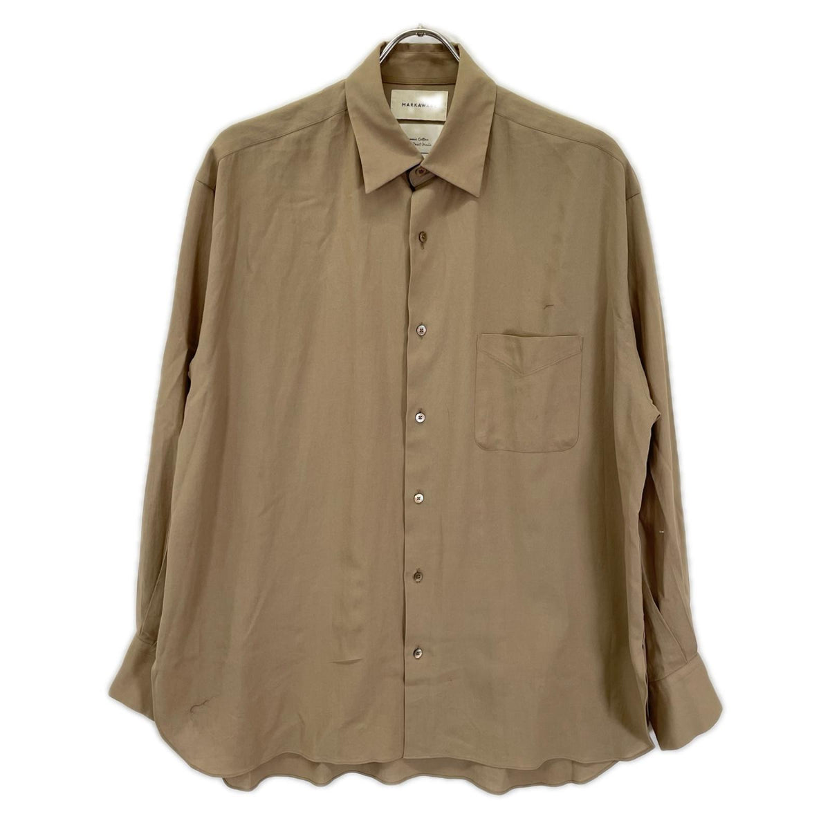 MARKAWARE Organic Cotton Tent Long Shirt Brown Size 1