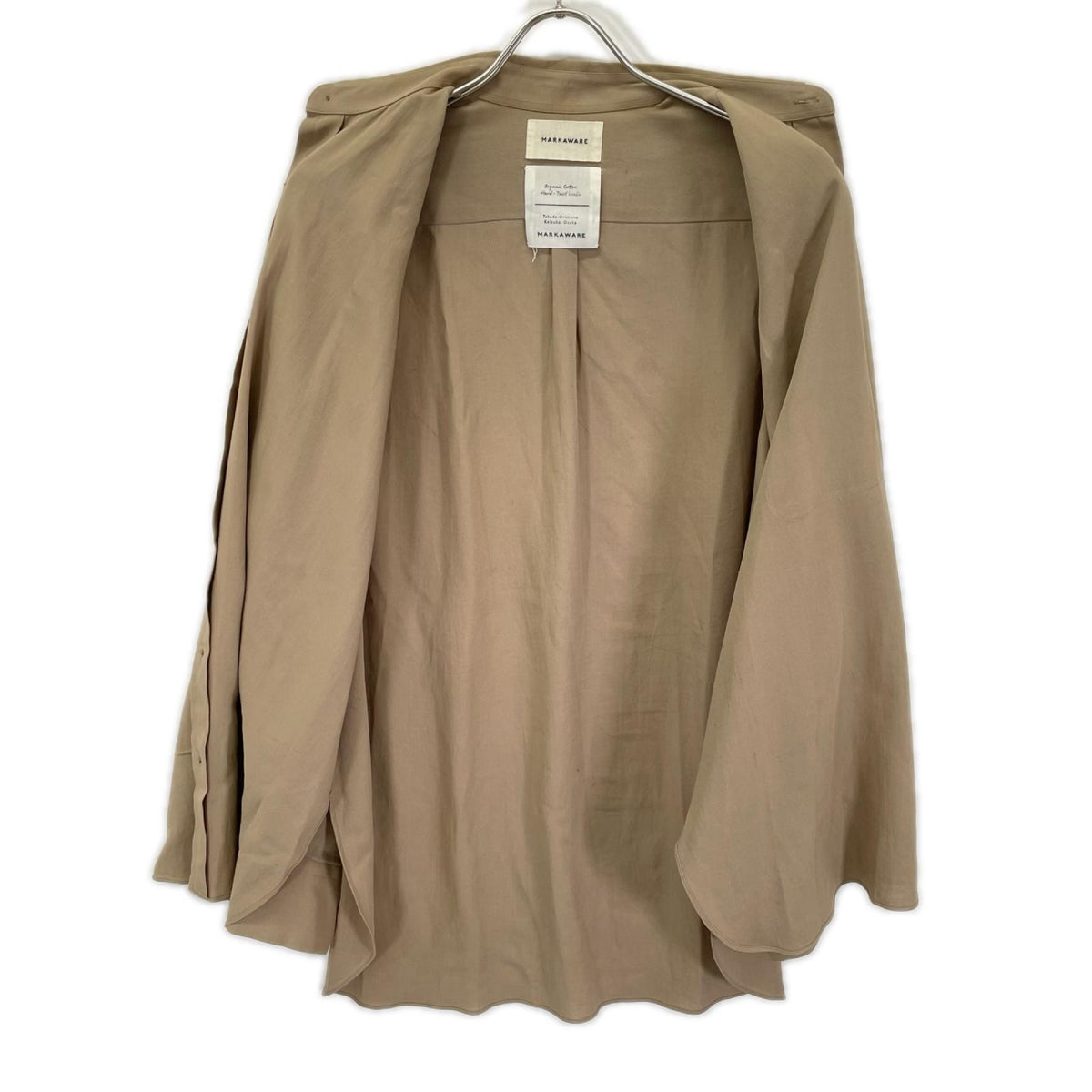 MARKAWARE Organic Cotton Tent Long Shirt Brown Size 1