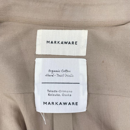 MARKAWARE Organic Cotton Tent Long Shirt Brown Size 1