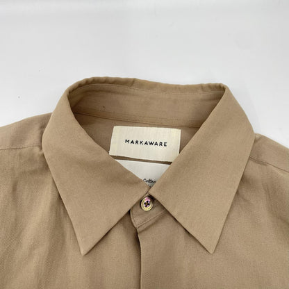MARKAWARE Organic Cotton Tent Long Shirt Brown Size 1