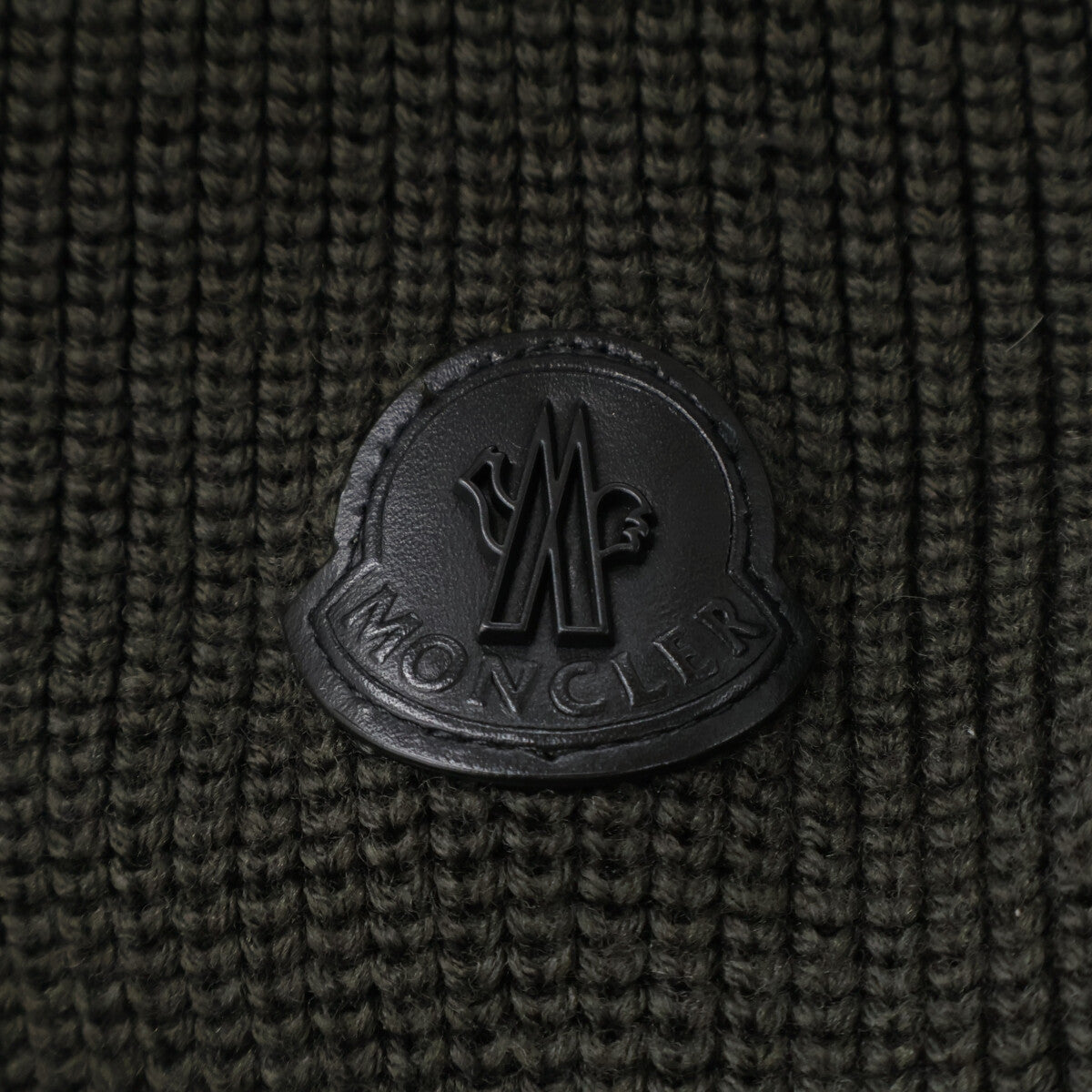 MONCLER Camo Knit Down Hybrid Hooded Jacket Khaki Size S