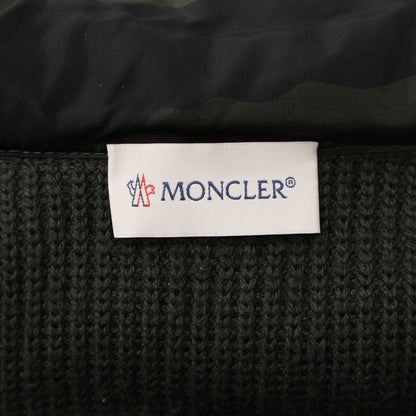 MONCLER Camo Knit Down Hybrid Hooded Jacket Khaki Size S