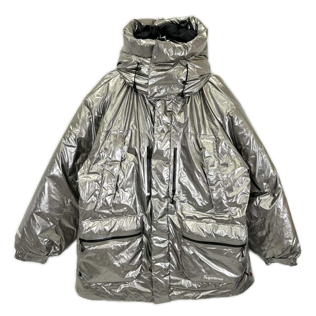 Supreme 22AW GORE-TEX 700 Fill Down Parka Silver Jacket Size XK