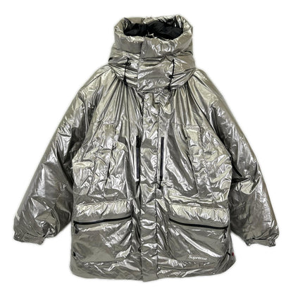 Supreme 22AW GORE-TEX 700 Fill Down Parka Silver Jacket Size XK