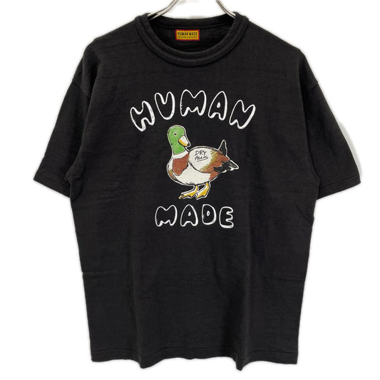 HUMAN MADE Black Camo Graphic T-Shirt Size L