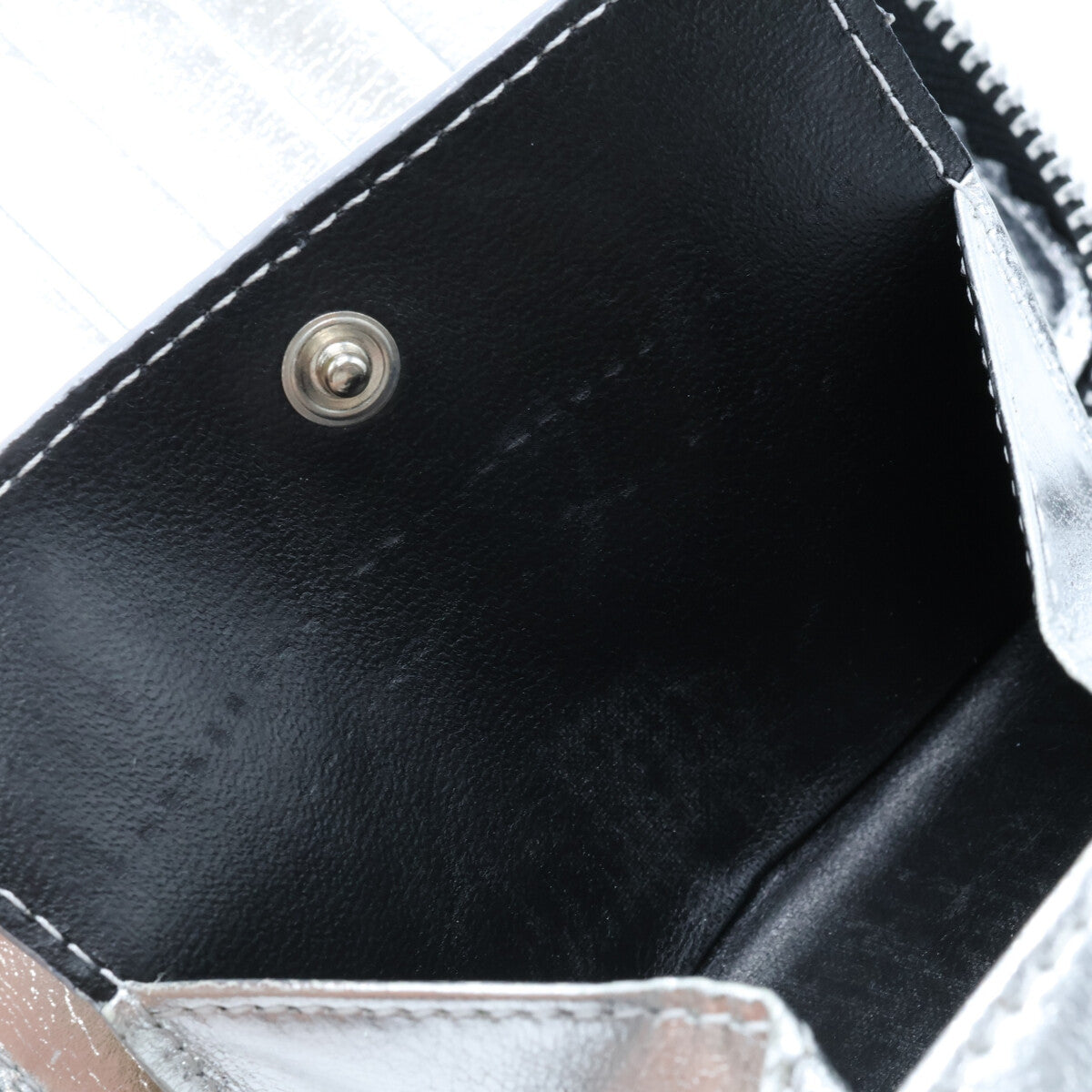 COMMEdesGARCONS SA 2100MI Mirror Inside Leather Wallet Black