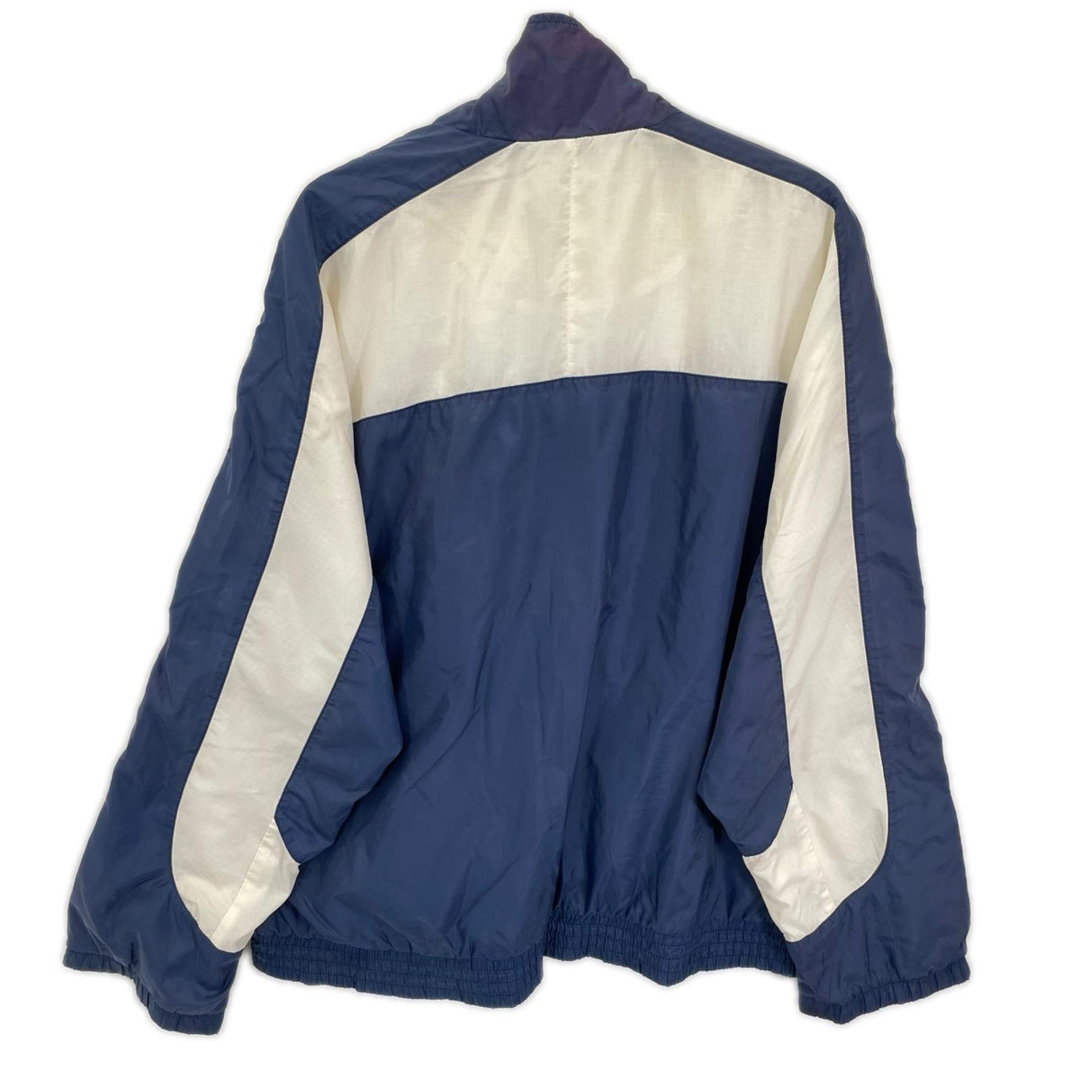 NIKE 90s White/Navy Nylon Jacket Size L