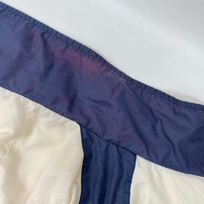 NIKE 90s White/Navy Nylon Jacket Size L