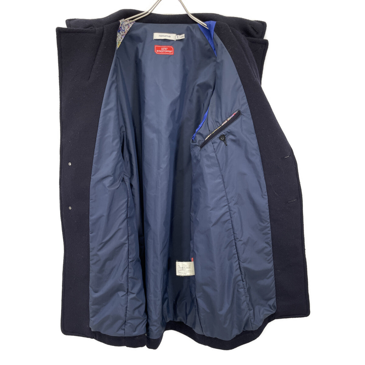 nonnative NN-JU3203 Stranger Navy Wool 3-Button Coat Size 1