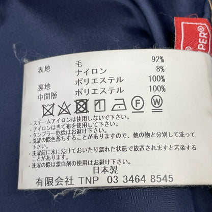nonnative NN-JU3203 Stranger Navy Wool 3-Button Coat Size 1