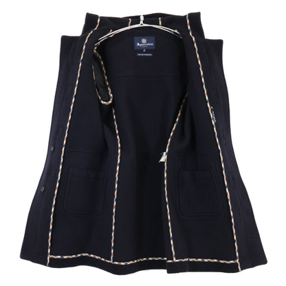 Aquascutum 2227452858 Navy Wool Duffle Coat Size 36